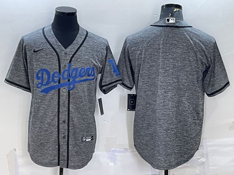 Men Los Angeles Dodgers Blank Grey hemp ash 2022 Nike MLB Jerseys